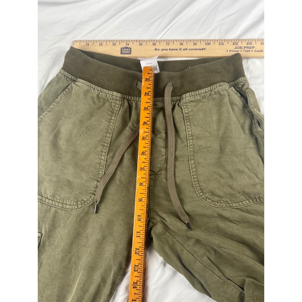 American Eagle Womens Olive Green Cargo Jogger Pants XS Utility Drawstring - Picture 4 of 6